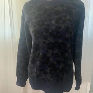 Denver Hayes leopard print sweater small